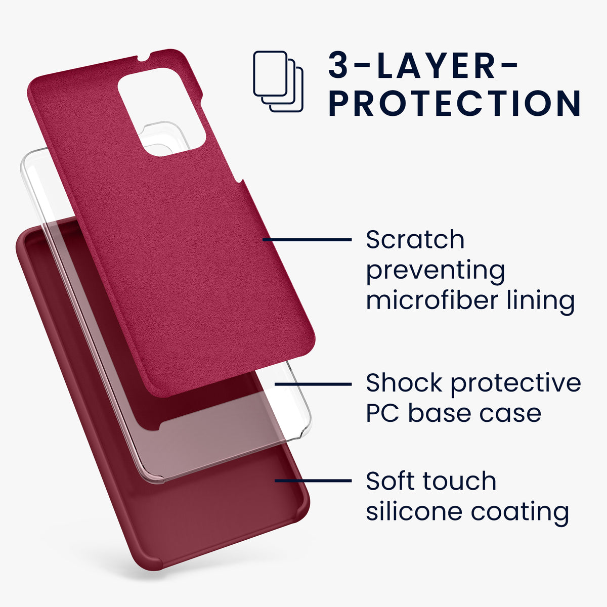 Silicone Phone Case for Samsung Galaxy A52 / A52 5G / A52s 5G