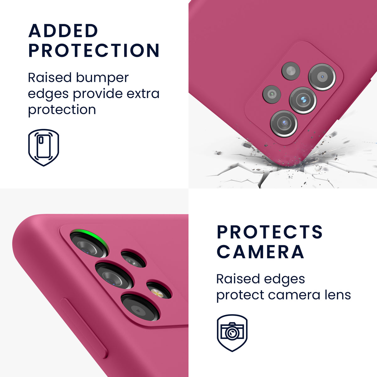 Silicone Phone Case for Samsung Galaxy A52 / A52 5G / A52s 5G