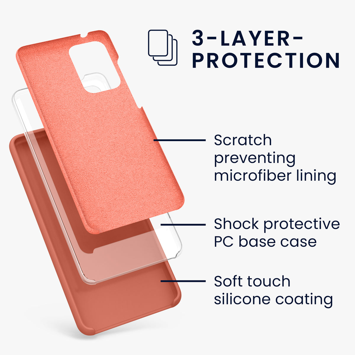 Silicone Phone Case for Samsung Galaxy A52 / A52 5G / A52s 5G