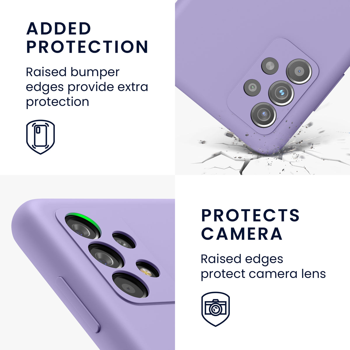 Silicone Phone Case for Samsung Galaxy A52 / A52 5G / A52s 5G