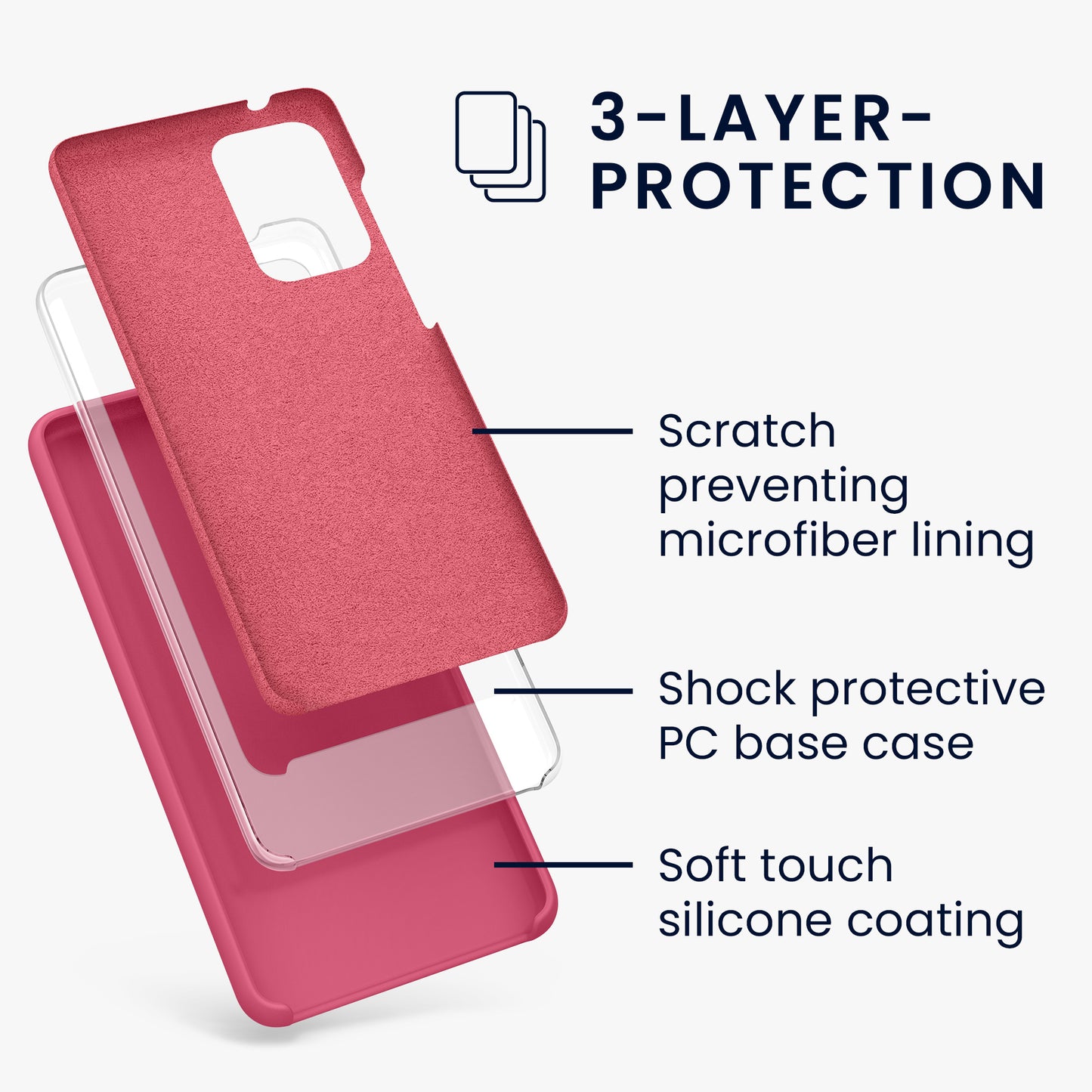 Silicone Phone Case for Samsung Galaxy A52 / A52 5G / A52s 5G