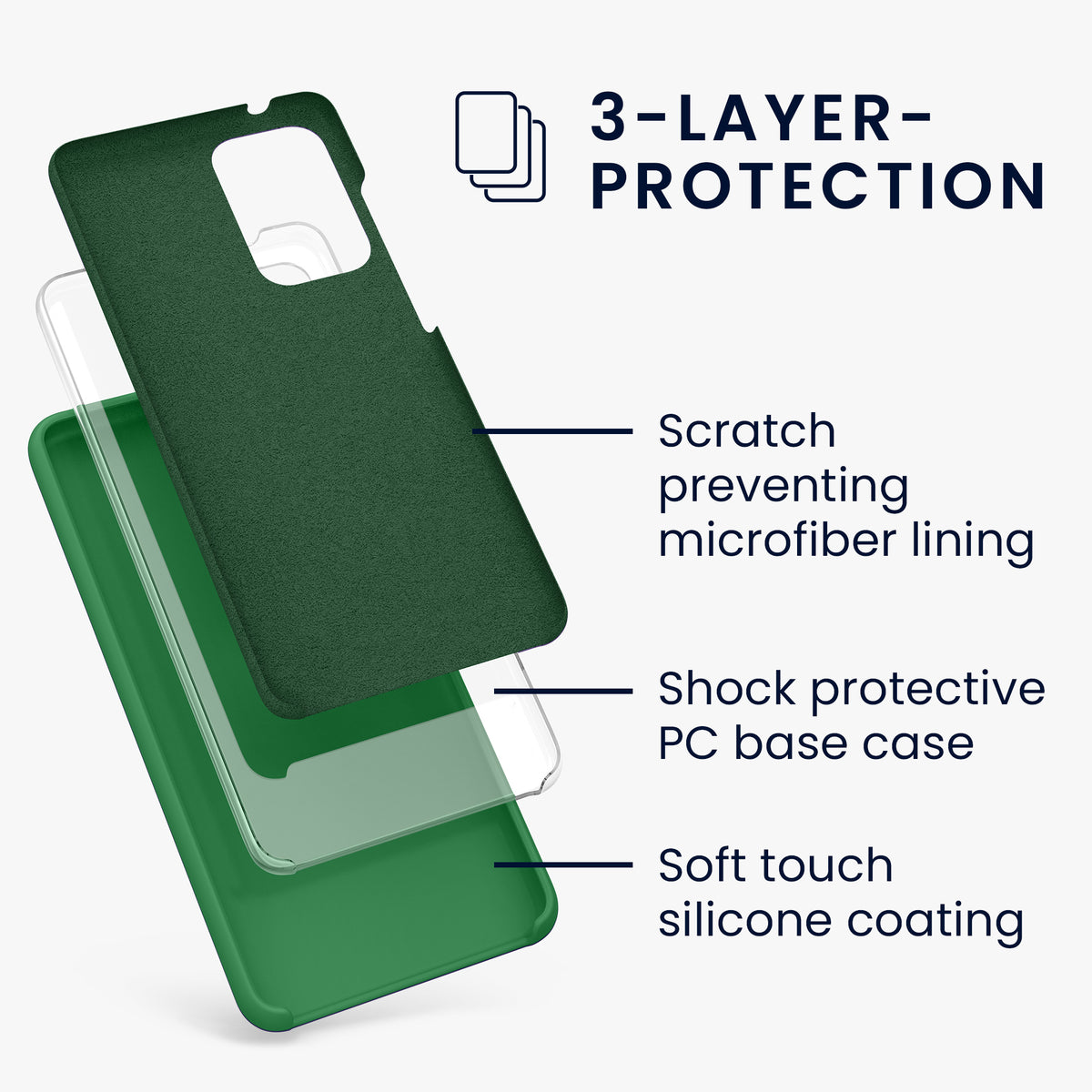 Silicone Phone Case for Samsung Galaxy A52 / A52 5G / A52s 5G