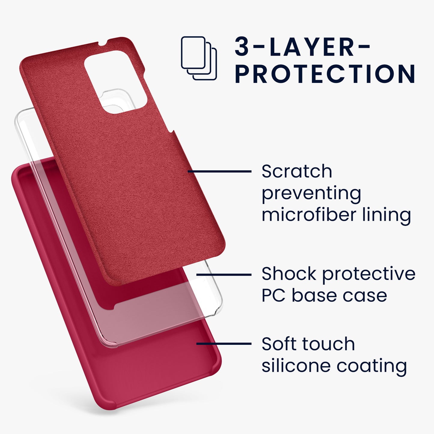 Silicone Phone Case for Samsung Galaxy A52 / A52 5G / A52s 5G