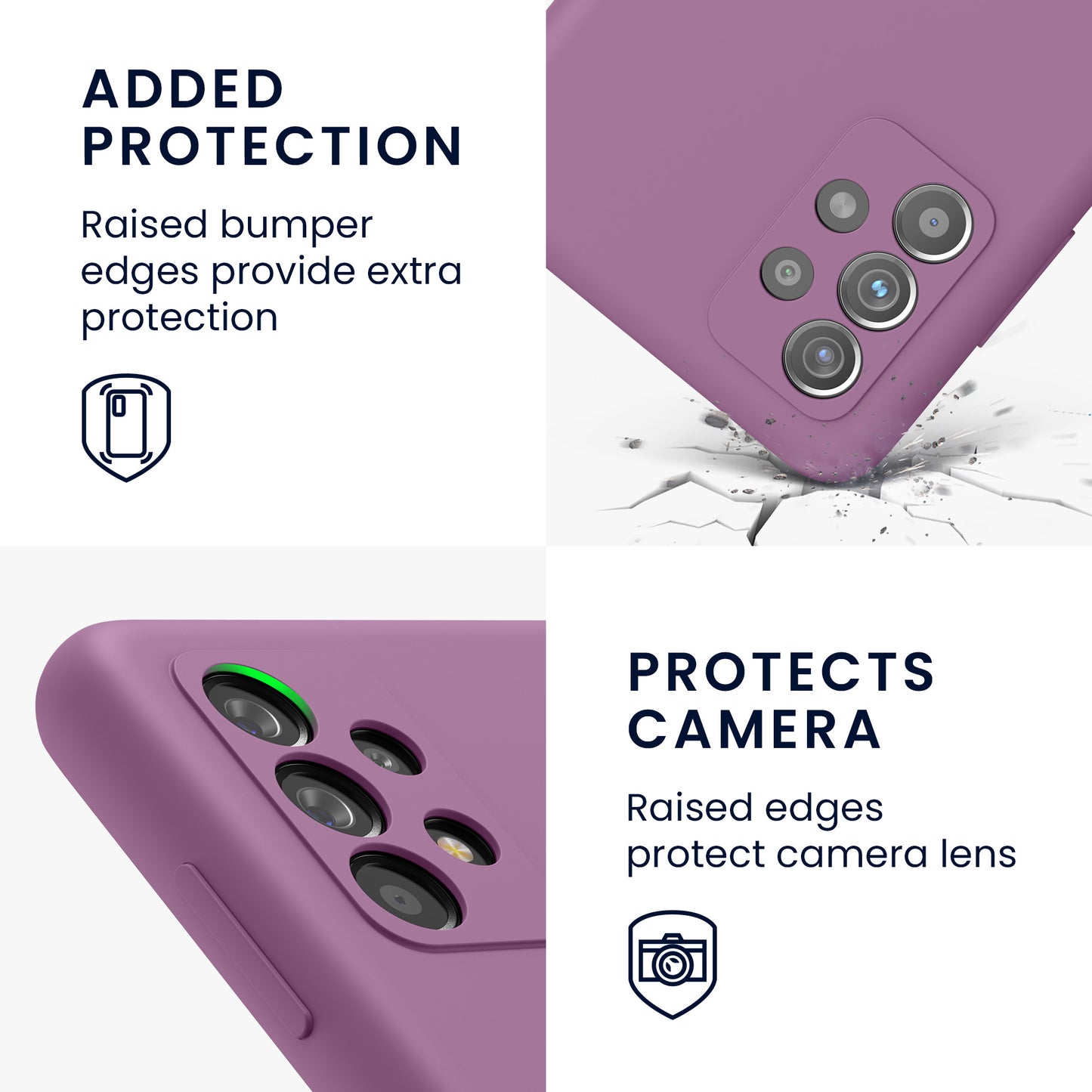 Silicone Phone Case for Samsung Galaxy A52 / A52 5G / A52s 5G