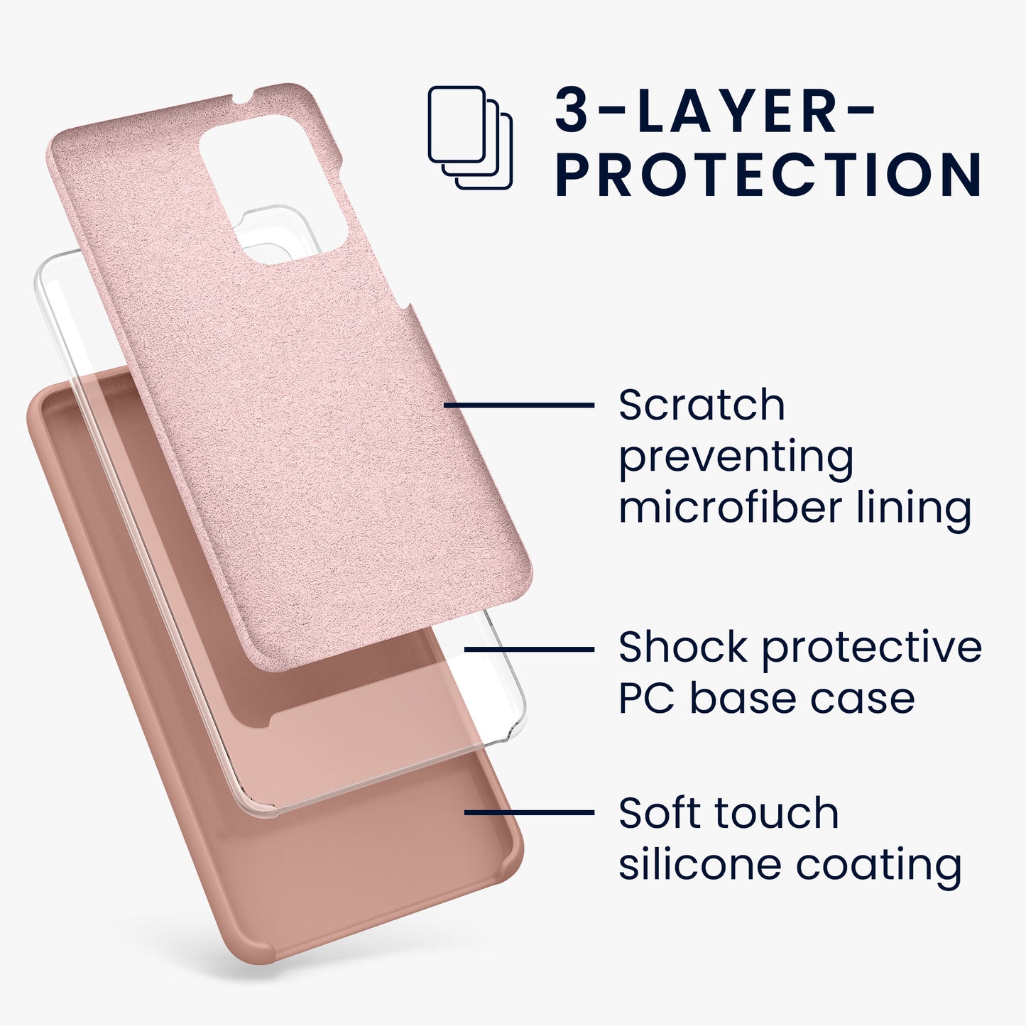 Silicone Phone Case for Samsung Galaxy A52 / A52 5G / A52s 5G