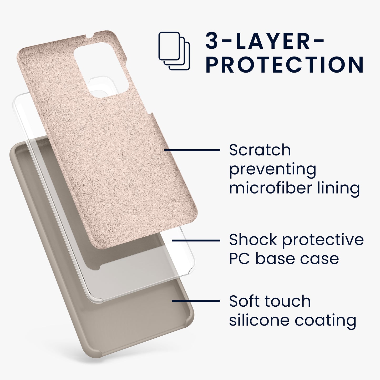 Silicone Phone Case for Samsung Galaxy A52 / A52 5G / A52s 5G