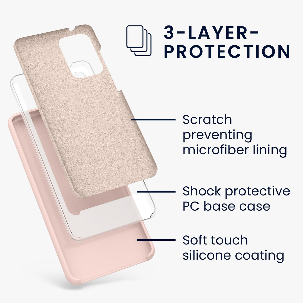 Silicone Phone Case for Samsung Galaxy A52 / A52 5G / A52s 5G
