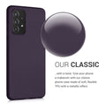 kwmobile Phone Case for Samsung Galaxy A52 / A52 5G / A52s 5G - Metallic Shimmer Silicone Cover - Protective Case