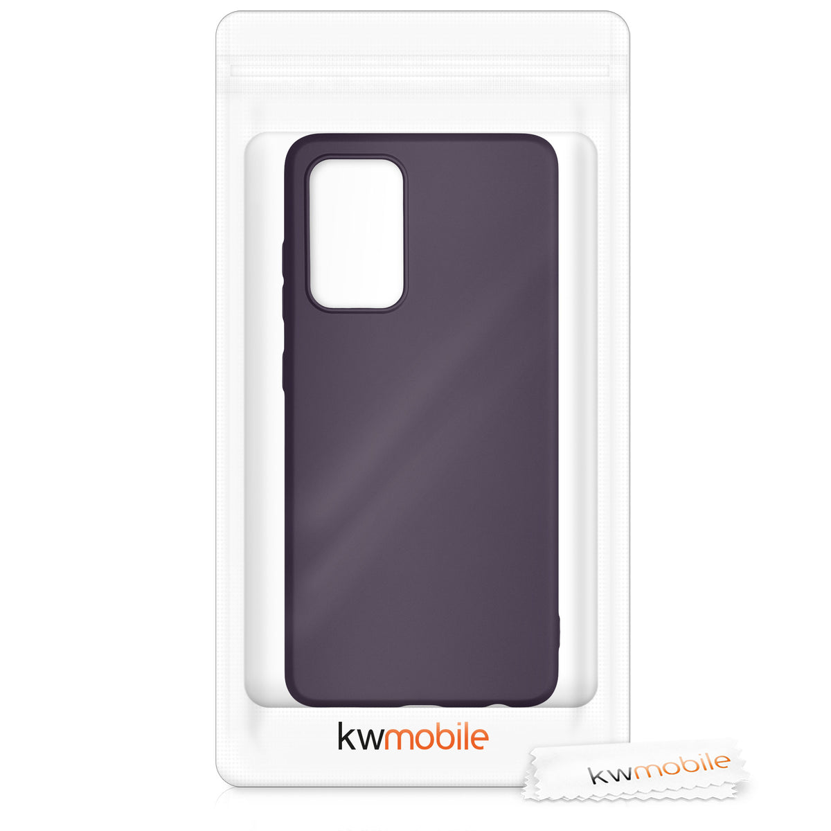 kwmobile Phone Case for Samsung Galaxy A52 / A52 5G / A52s 5G - Metallic Shimmer Silicone Cover - Protective Case