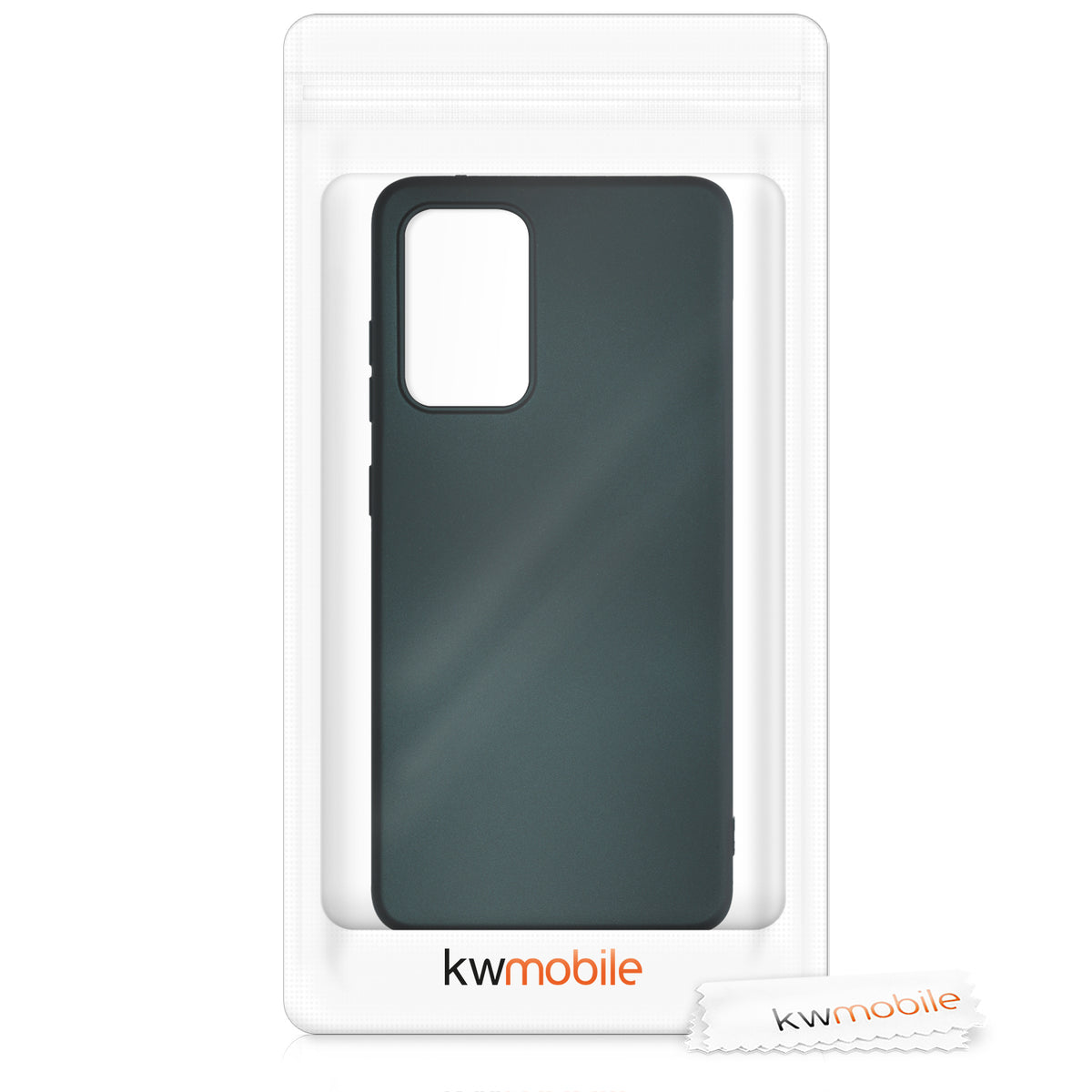 kwmobile Phone Case for Samsung Galaxy A52 / A52 5G / A52s 5G - Metallic Shimmer Silicone Cover - Protective Case