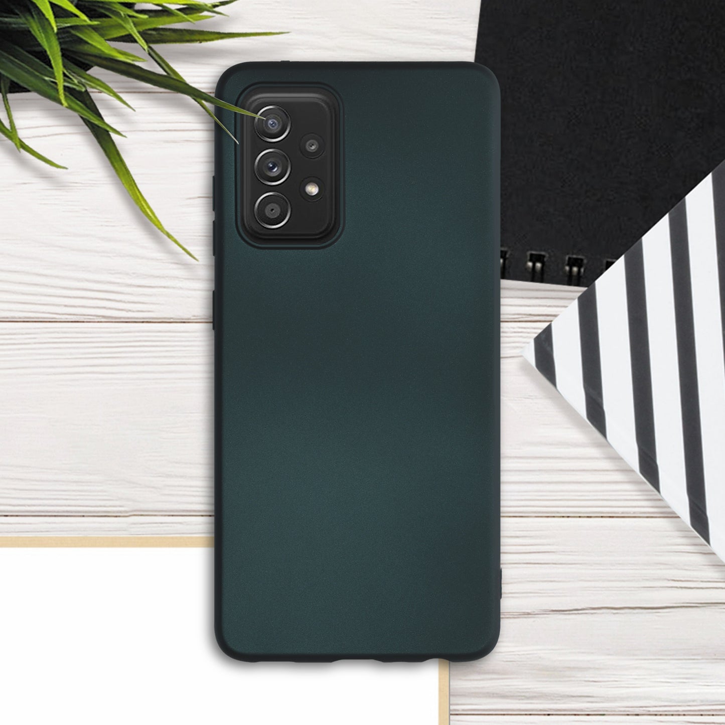 kwmobile Phone Case for Samsung Galaxy A52 / A52 5G / A52s 5G - Metallic Shimmer Silicone Cover - Protective Case