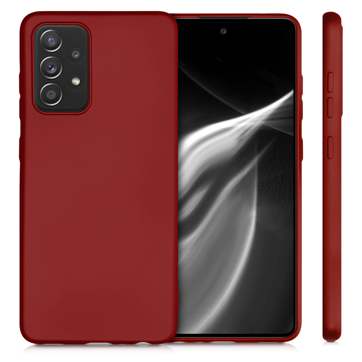 kwmobile Phone Case for Samsung Galaxy A52 / A52 5G / A52s 5G - Metallic Shimmer Silicone Cover - Protective Case