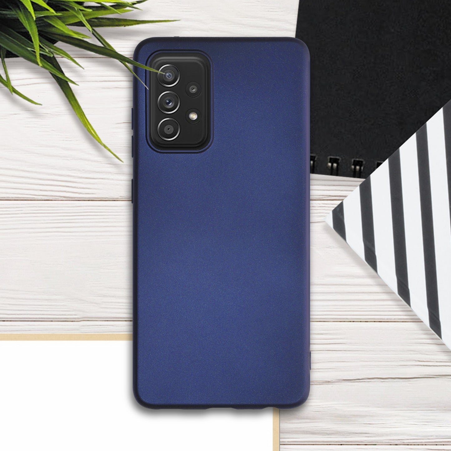 kwmobile Phone Case for Samsung Galaxy A52 / A52 5G / A52s 5G - Metallic Shimmer Silicone Cover - Protective Case