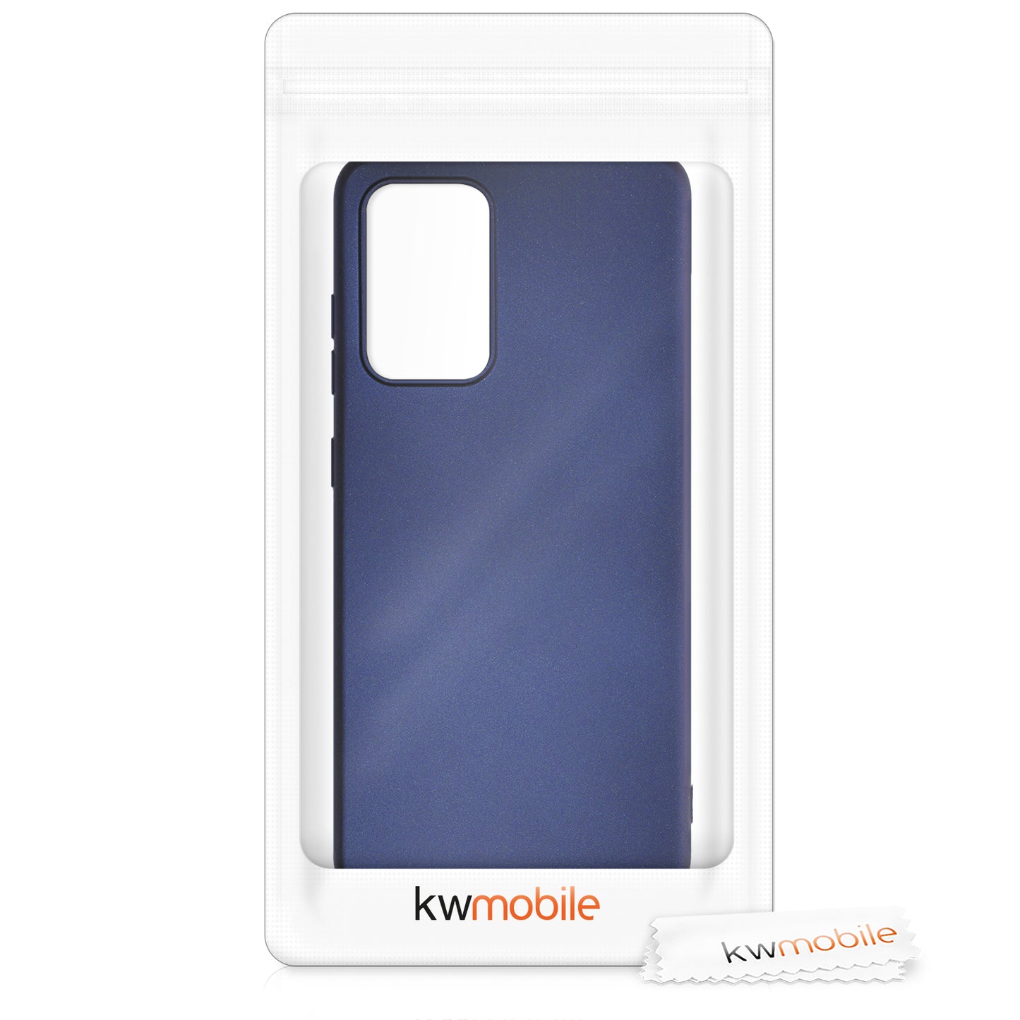 kwmobile Phone Case for Samsung Galaxy A52 / A52 5G / A52s 5G - Metallic Shimmer Silicone Cover - Protective Case