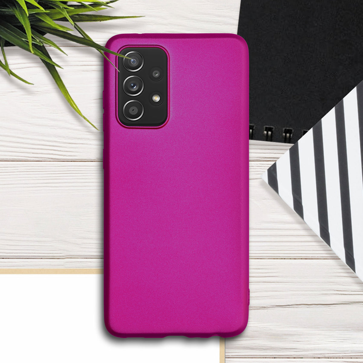 kwmobile Phone Case for Samsung Galaxy A52 / A52 5G / A52s 5G - Metallic Shimmer Silicone Cover - Protective Case