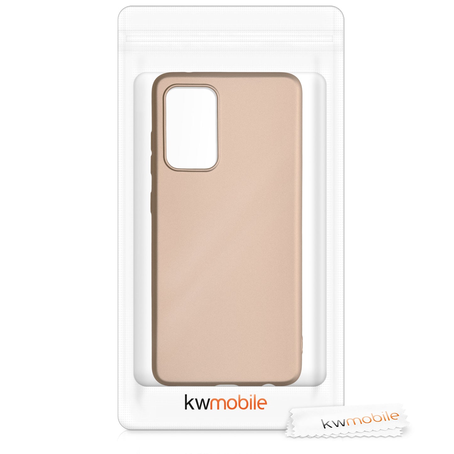 kwmobile Phone Case for Samsung Galaxy A52 / A52 5G / A52s 5G - Metallic Shimmer Silicone Cover - Protective Case
