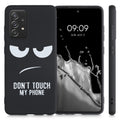 Silicone Phone Case for Samsung Galaxy A52 / A52 5G / A52s 5G Don't Touch My Phone