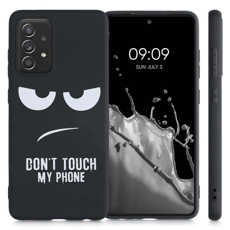 Silicone Phone Case for Samsung Galaxy A52 / A52 5G / A52s 5G Don't Touch My Phone