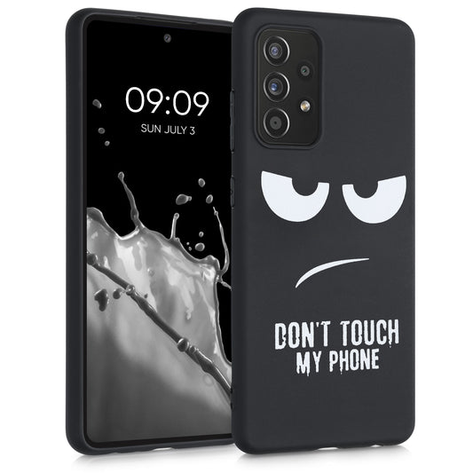 Silicone Phone Case for Samsung Galaxy A52 / A52 5G / A52s 5G Don't Touch My Phone