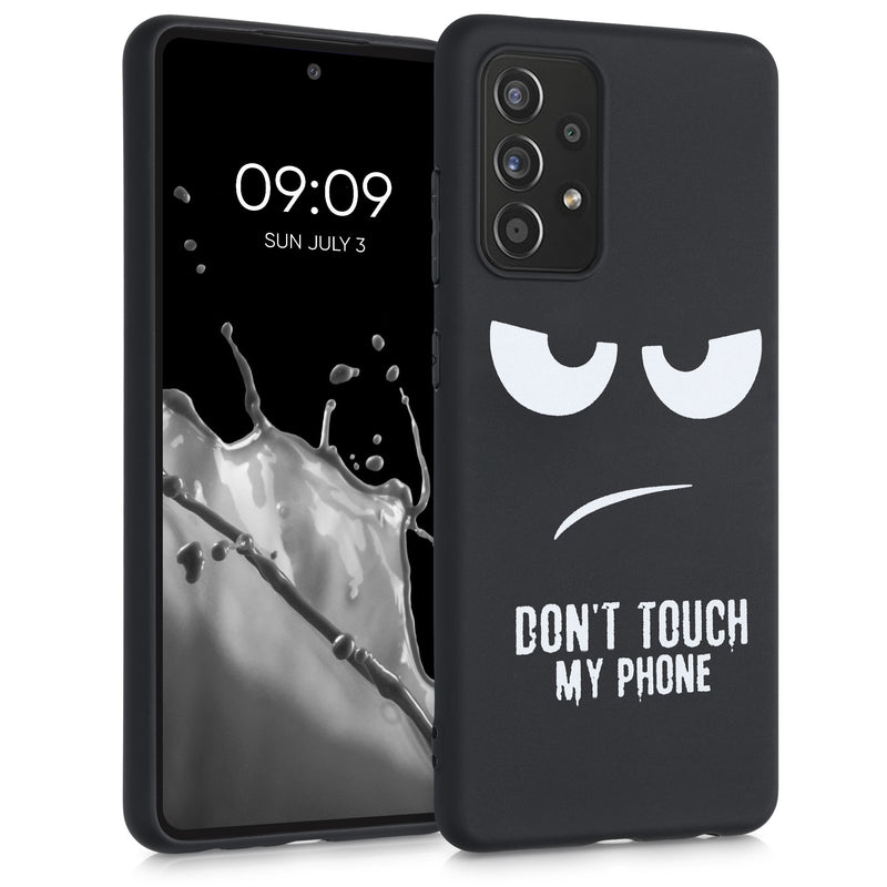 Silicone Phone Case for Samsung Galaxy A52 / A52 5G / A52s 5G Don't Touch My Phone