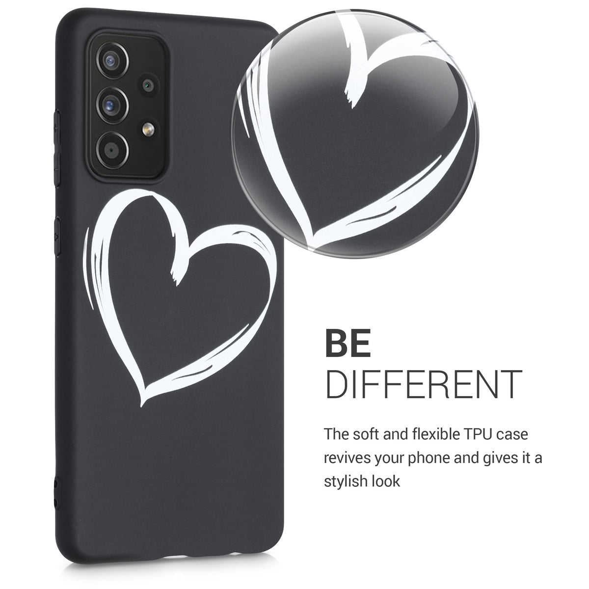 Silicone Phone Case for Samsung Galaxy A52 / A52 5G / A52s 5G Don't Touch My Phone