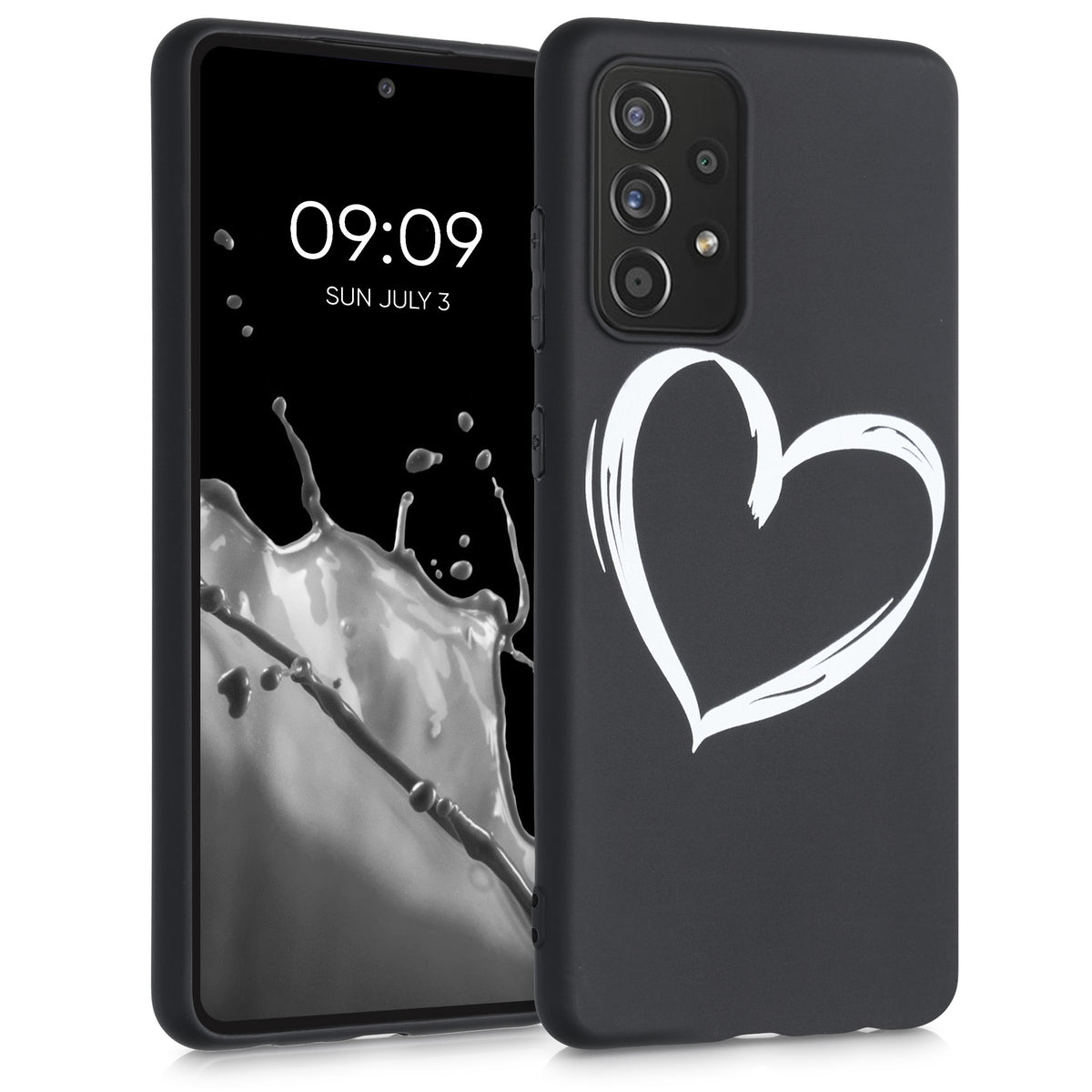 Silicone Phone Case for Samsung Galaxy A52 / A52 5G / A52s 5G Don't Touch My Phone