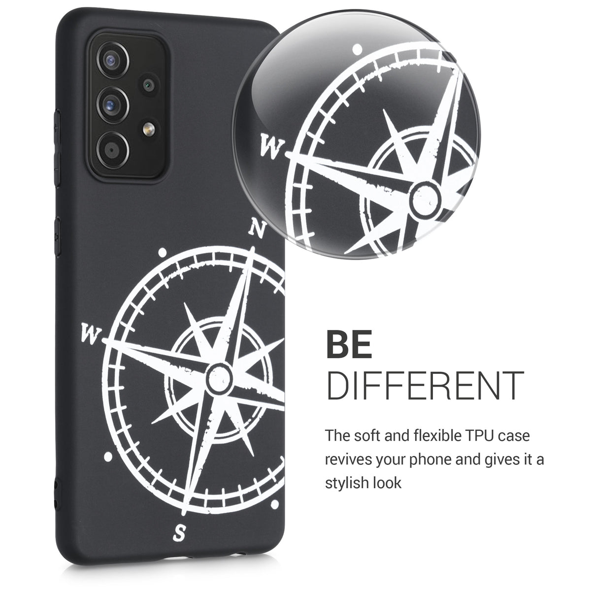 Silicone Phone Case for Samsung Galaxy A52 / A52 5G / A52s 5G Don't Touch My Phone
