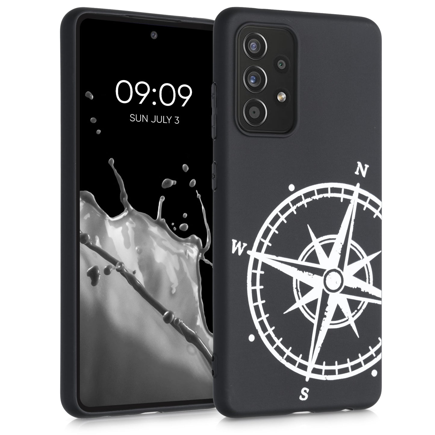 Silicone Phone Case for Samsung Galaxy A52 / A52 5G / A52s 5G Don't Touch My Phone
