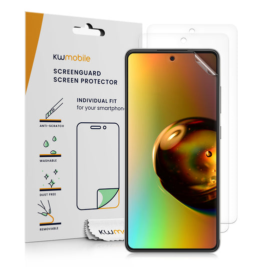 kwmobile 3x Displayschutzfolie kompatibel mit Samsung Galaxy A52 / A52 5G / A52s 5G Folie - klare Schutzfolien Set in transparent Transparent  