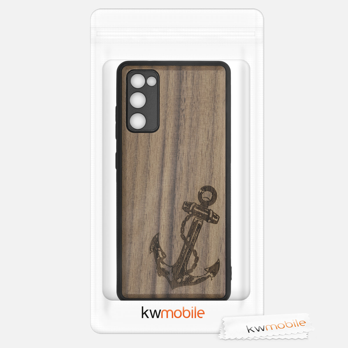Samsung Galaxy S20 FE Shockproof Hard Case with TPU Bumper Wooden Mandala