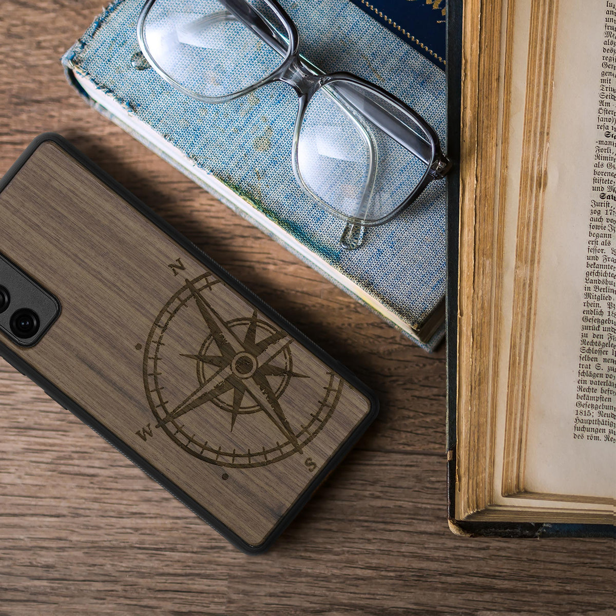 Samsung Galaxy S20 FE Shockproof Hard Case with TPU Bumper Wooden Mandala