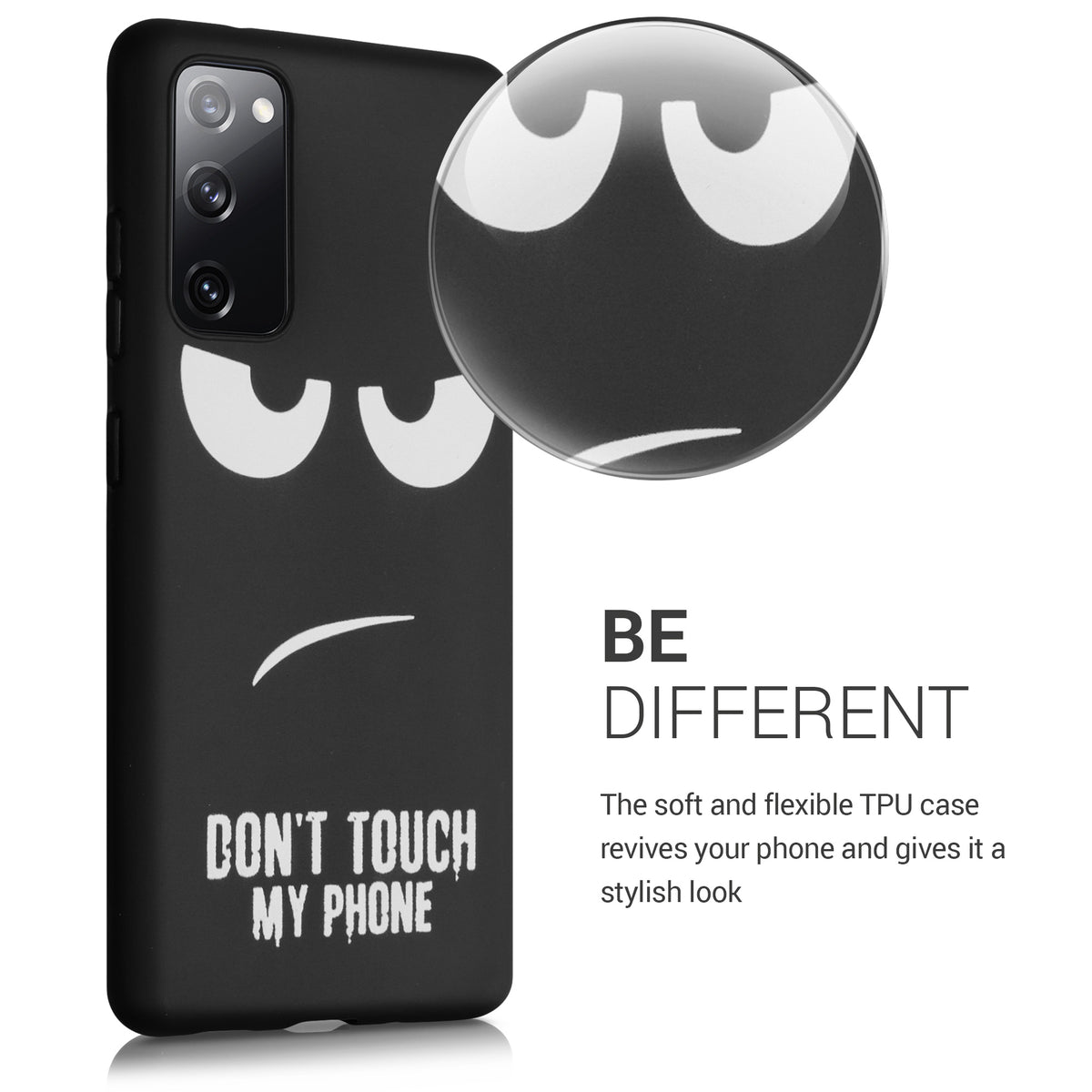 Samsung Galaxy S20 FE Silicone Phone Case Don't Touch My Phone