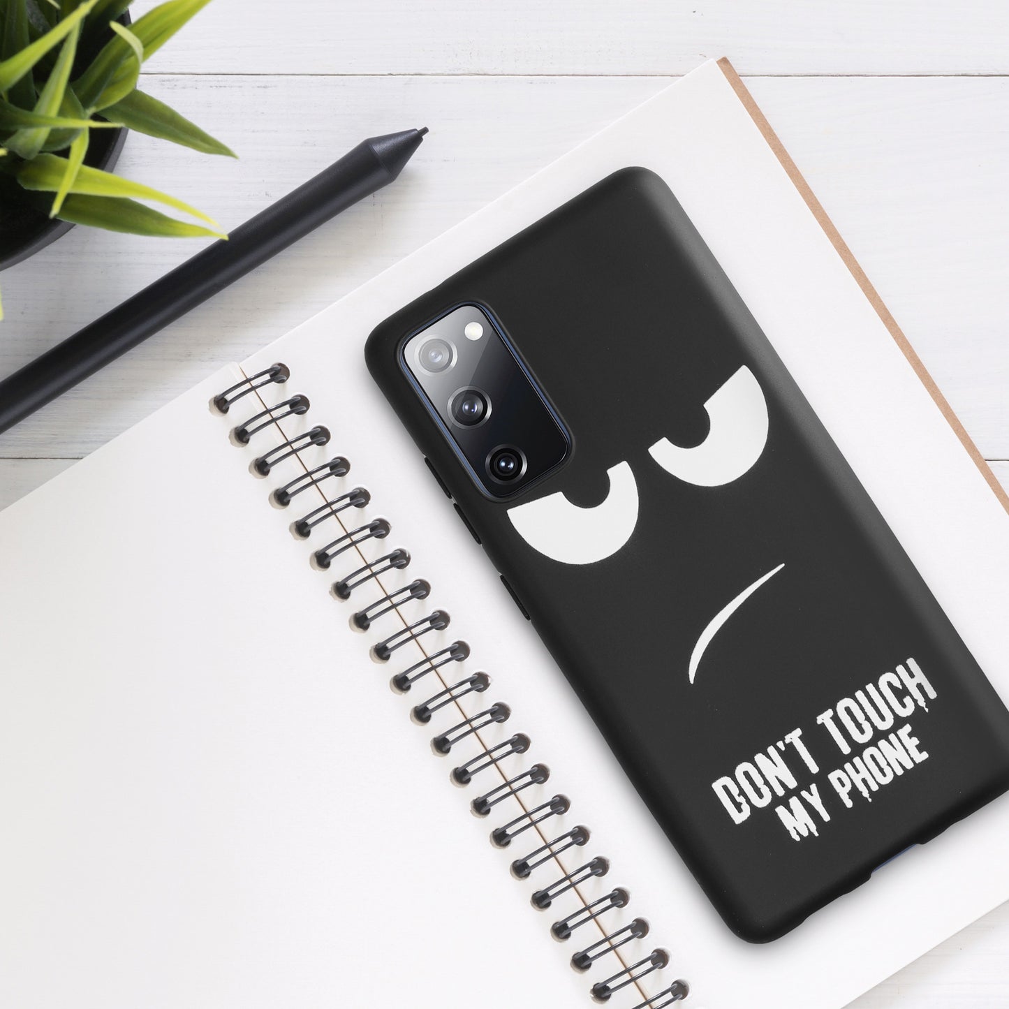 Samsung Galaxy S20 FE Silicone Phone Case Don't Touch My Phone