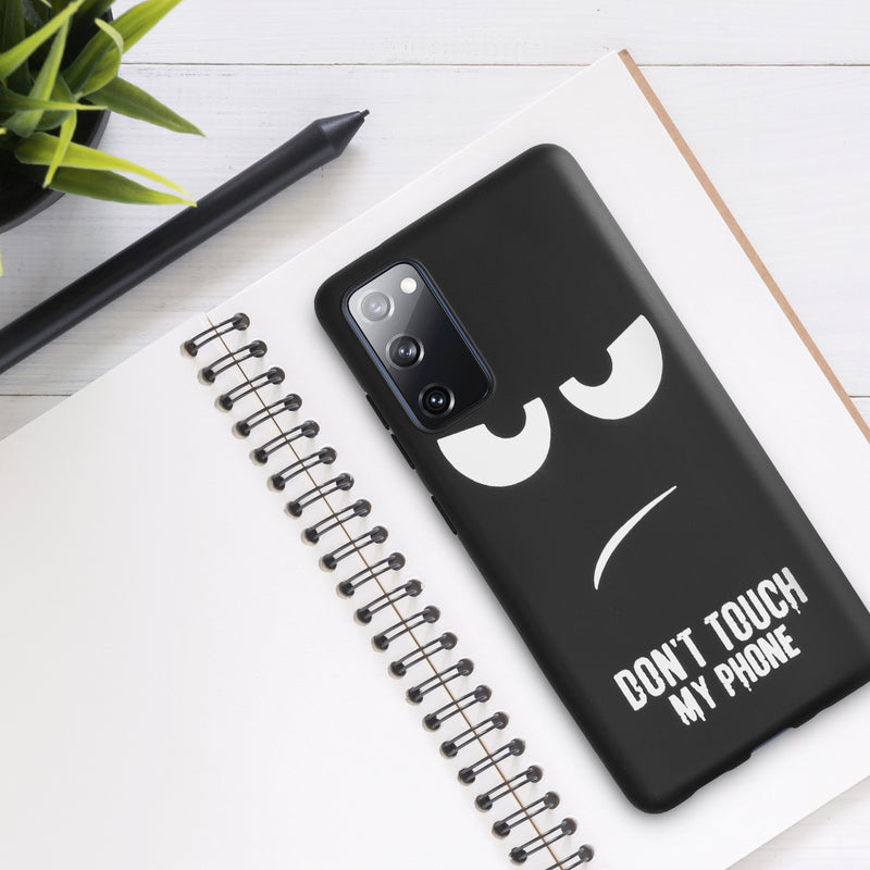 Samsung Galaxy S20 FE Silicone Phone Case Don't Touch My Phone