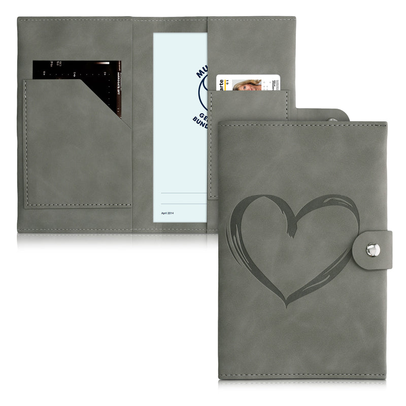 Faux Leather Cover for Austrian Mother-Child Passport in Nubuck Leather Look