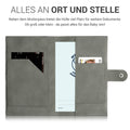 Faux Leather Cover for Austrian Mother-Child Passport in Nubuck Leather Look