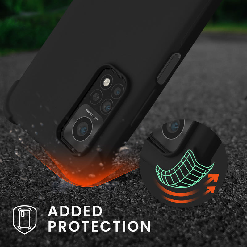 Xiaomi Mi 10T / Mi 10T Pro Matte Silicone Necklace Phone Case with Cord Black