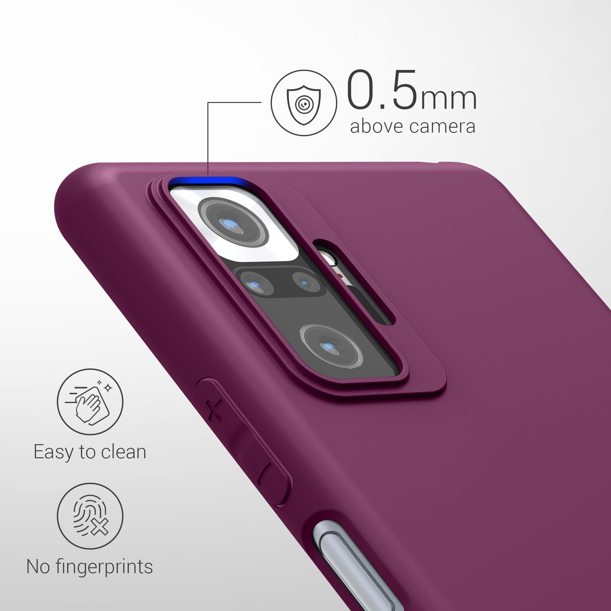 Xiaomi Redmi Note 10 Pro Phone Case Matt Silicone