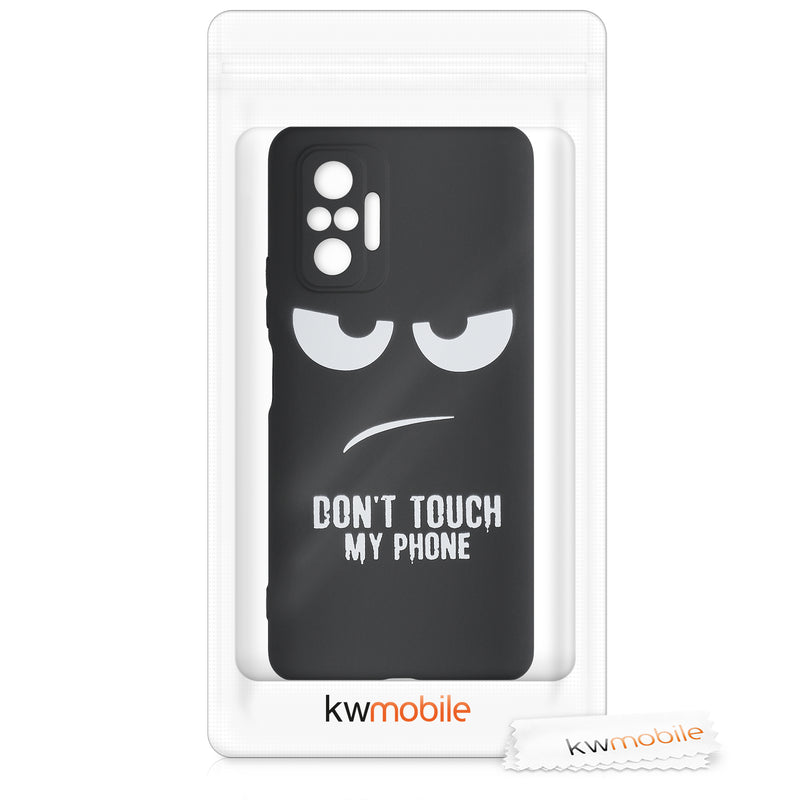 Xiaomi Redmi Note 10 Pro Silicone Phone Case Don't Touch My Phone