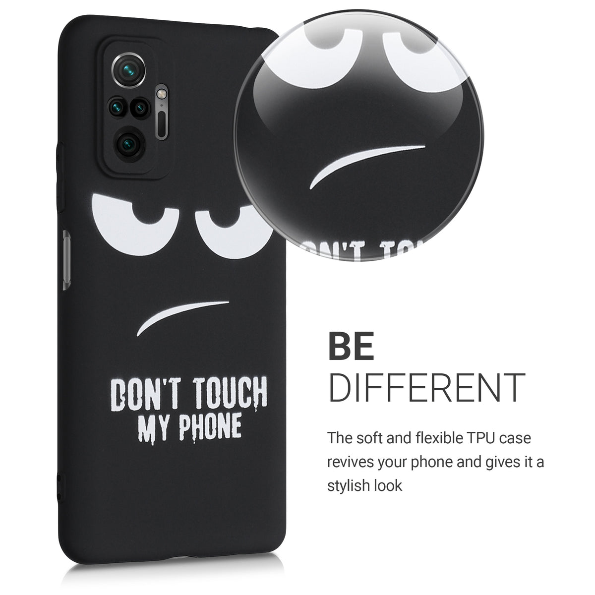 Xiaomi Redmi Note 10 Pro Silicone Phone Case Don't Touch My Phone