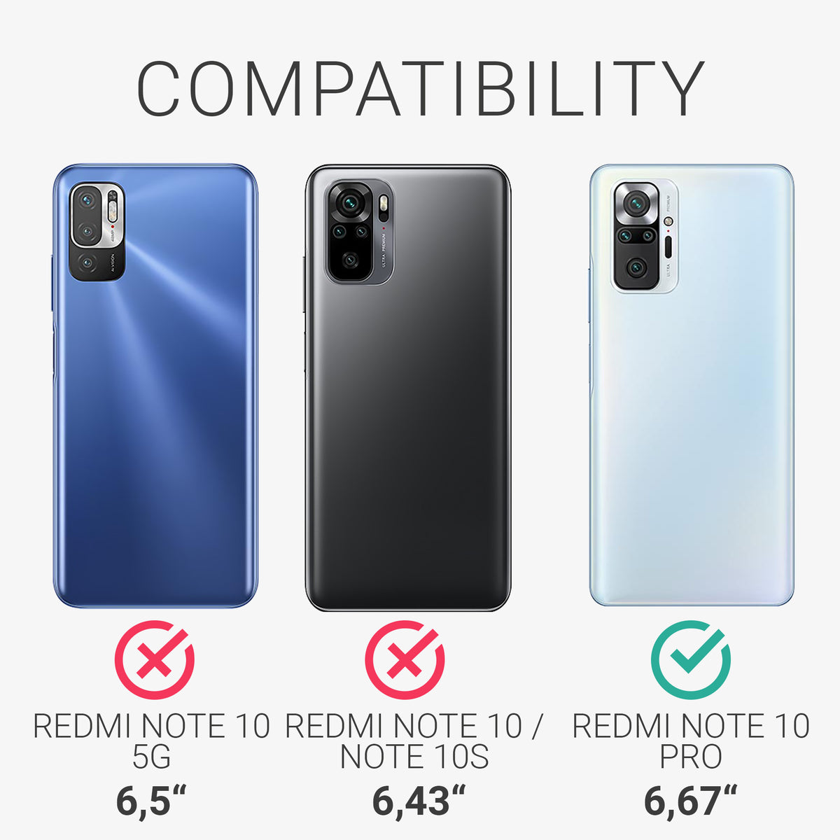 Xiaomi Redmi Note 10 Pro Phone Case Clear