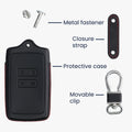 kwmobile Car Key Cover compatible with Renault 4-Button Smartkey Car Key (Keyless Go only) Protective Case Key Cover