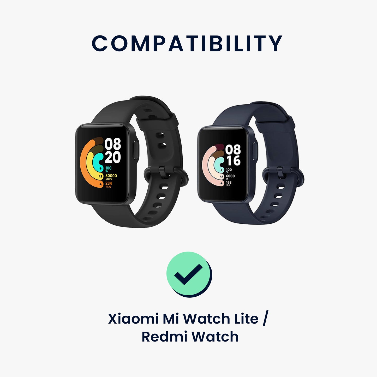 kwmobile USB Cable Charger compatible with Xiaomi Mi Watch Lite / Redmi Watch Charging Cable - Smartwatch Replacement Cable - Fitness Tracker Charging Cable