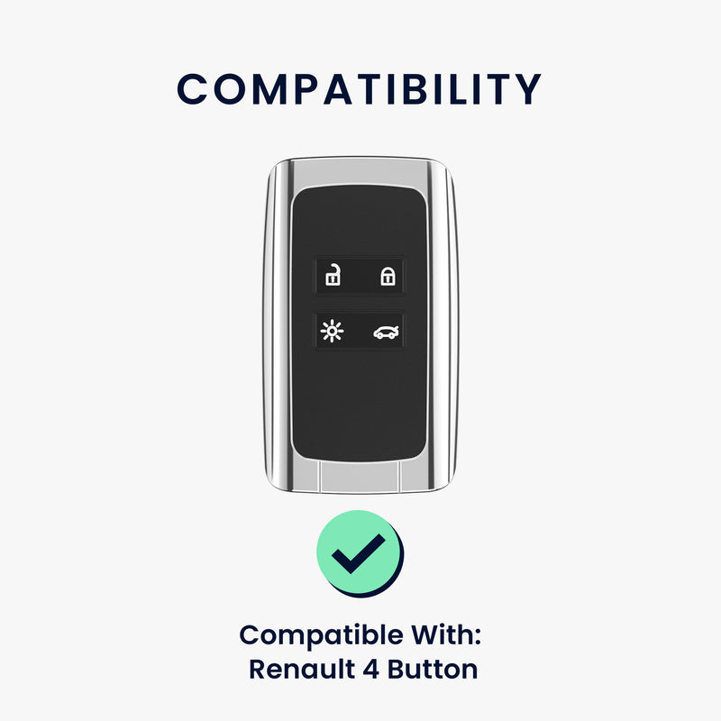 Renault 4-Button Smartkey (Keyless Go only) Car Key Cover