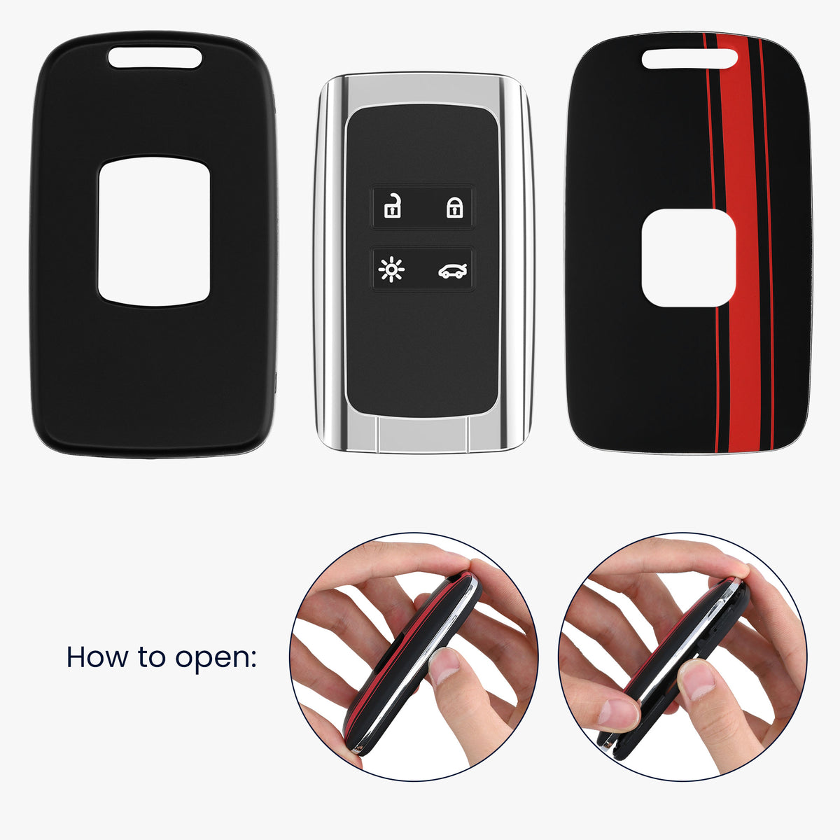 Renault 4-Button Smartkey (Keyless Go only) Car Key Cover