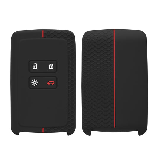 kwmobile Car Key Protection Cover Compatible with Renault 4-Button Smart Key (Keyless Go only) Case