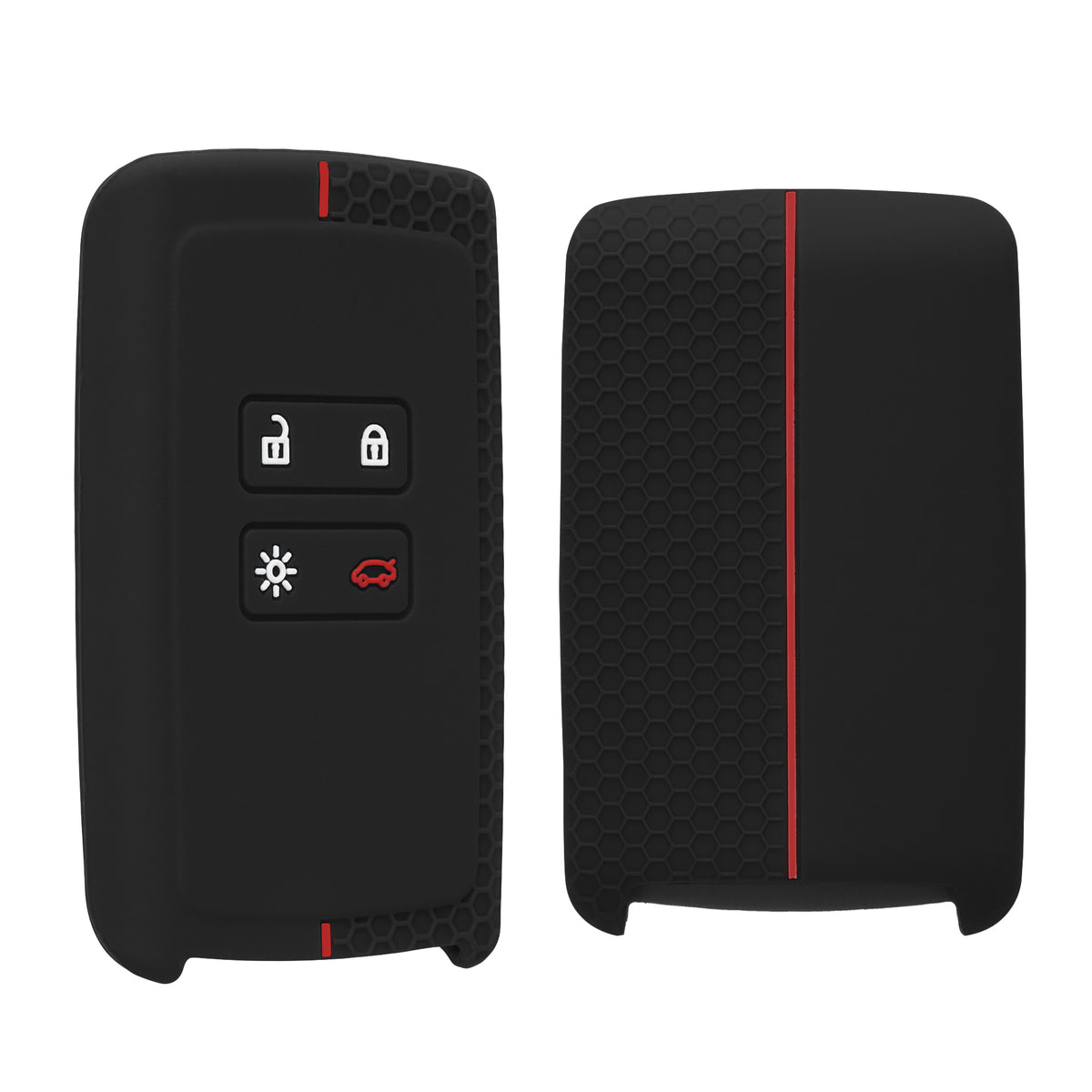 Renault 4-Button Smartkey (Keyless Go only) Silicone Car Key Cover Honeycomb