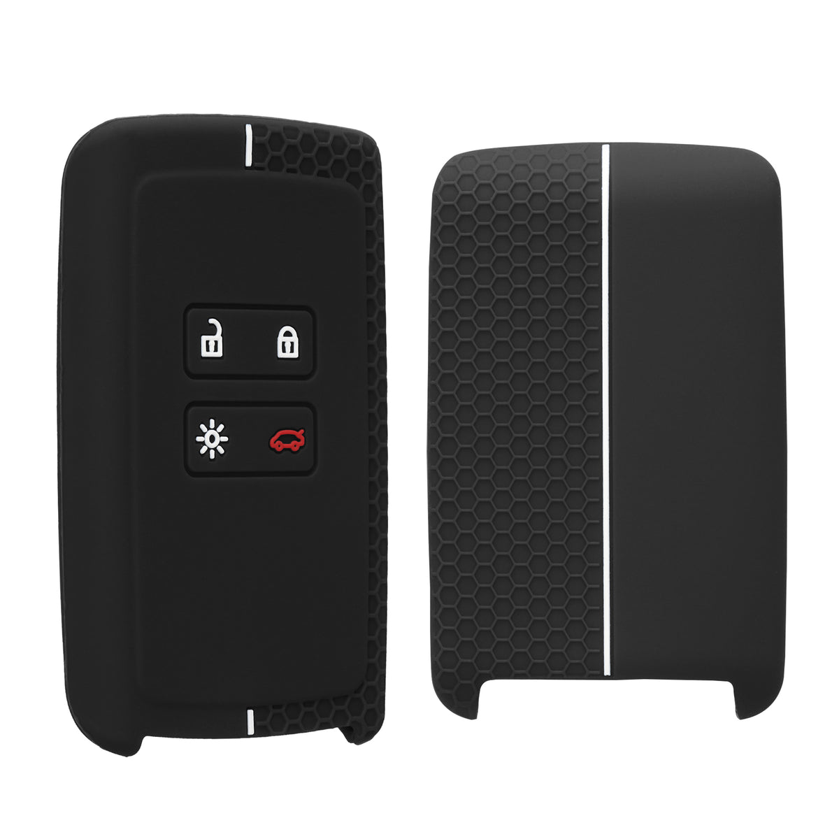 Renault 4-Button Smartkey (Keyless Go only) Silicone Car Key Cover Honeycomb