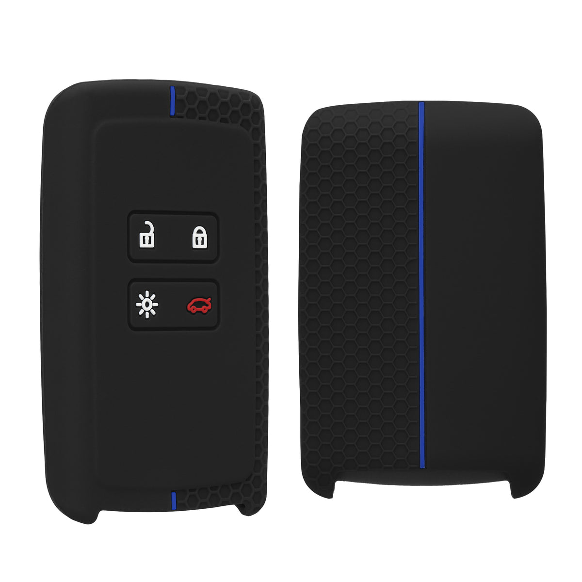 Renault 4-Button Smartkey (Keyless Go only) Silicone Car Key Cover Honeycomb