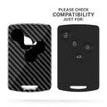 Renault 4-Button Card Hardcover Car Key Cover (Keyless Go only)